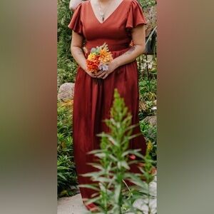 Cinnamon bridesmaid dress size 10